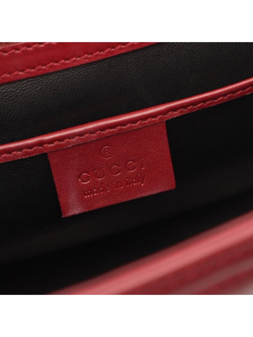 Gucci Bordeaux Leather Handbag a with Pouch - Picture 4 of 11